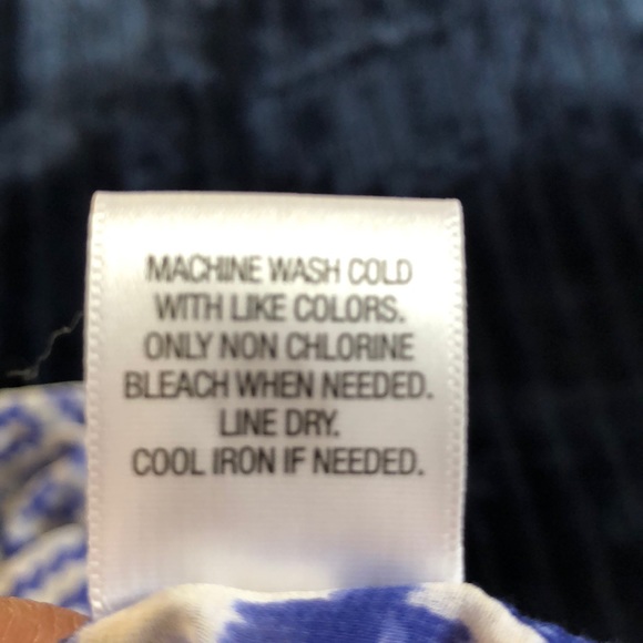 Western‎ Desert Revival Print Sheer Top Blue Princess Vera Wang M - Picture 5 of 7